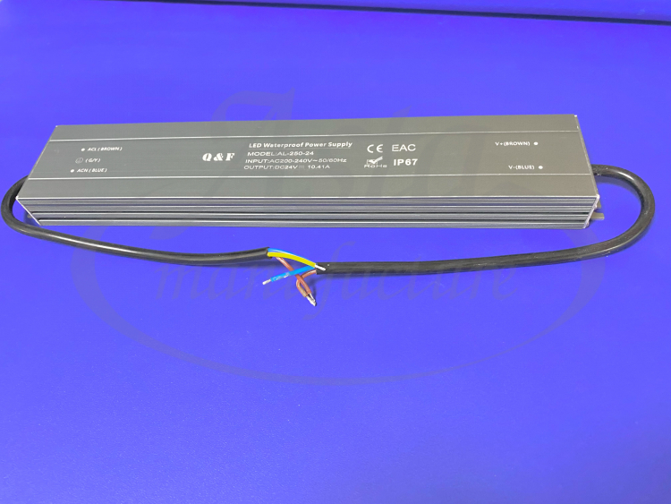 Пылевлагозащитный блок питания УП IP67 24V 250W